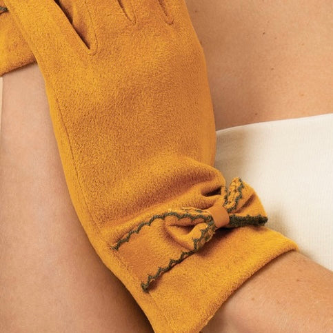 Fenella Gloves in Mustard - by Powder