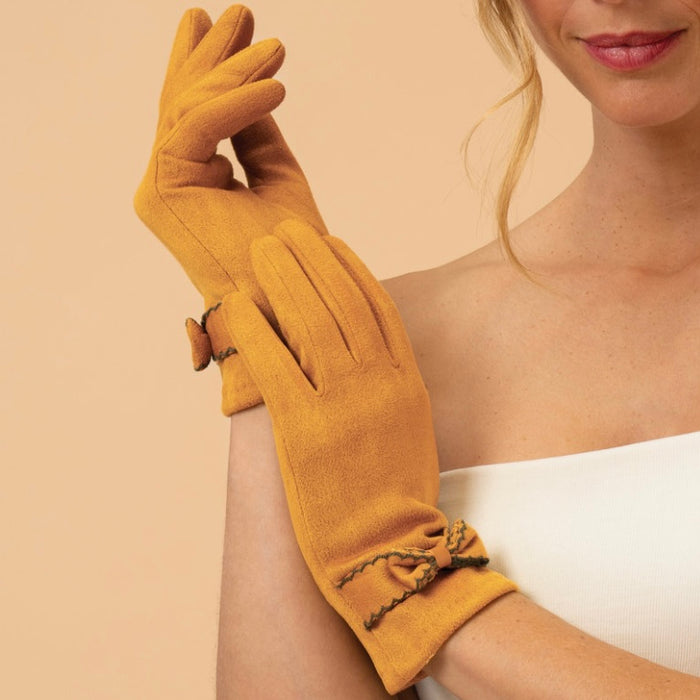 Fenella Gloves in Mustard - by Powder