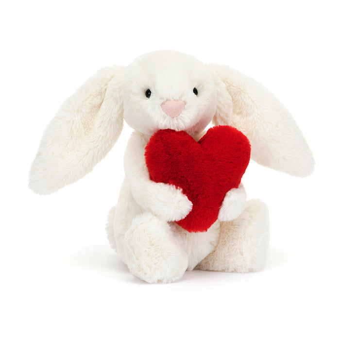 Bashful Red Love Heart Bunny