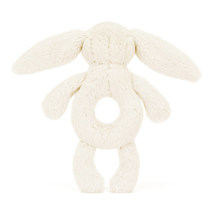 Bashful Bunny Ring Rattle Cream