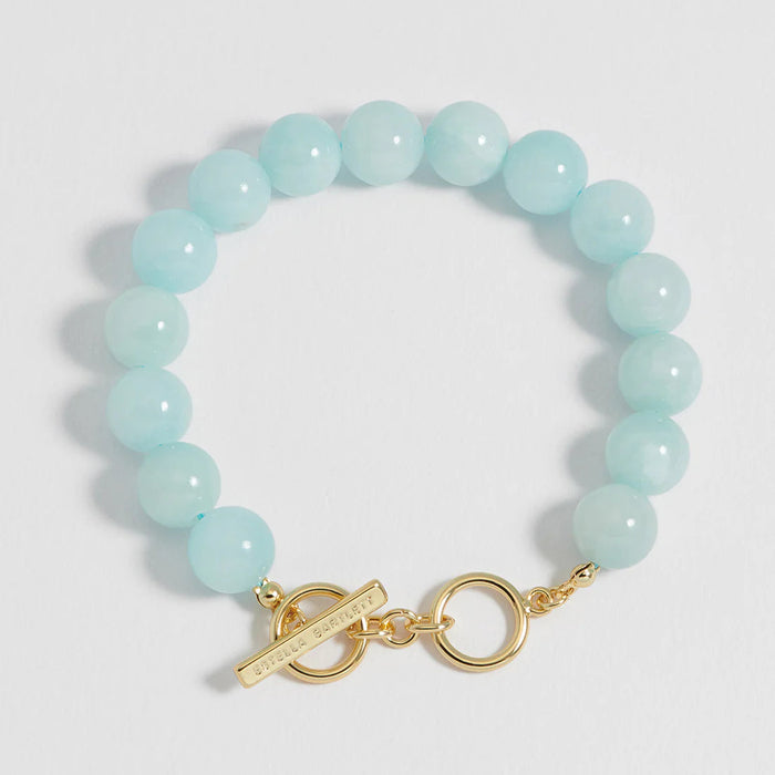 Chunky Green Quartz T-Bar Bracelet