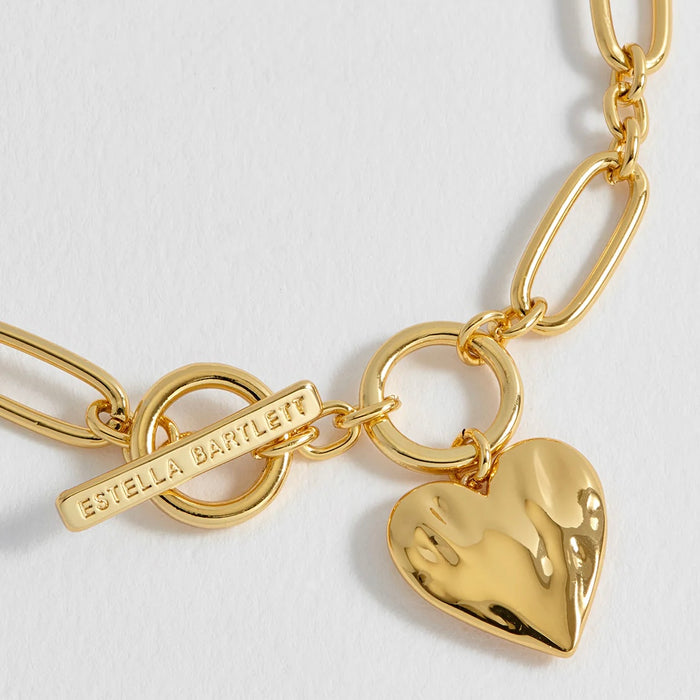 Molten Heart T-Bar Bracelet