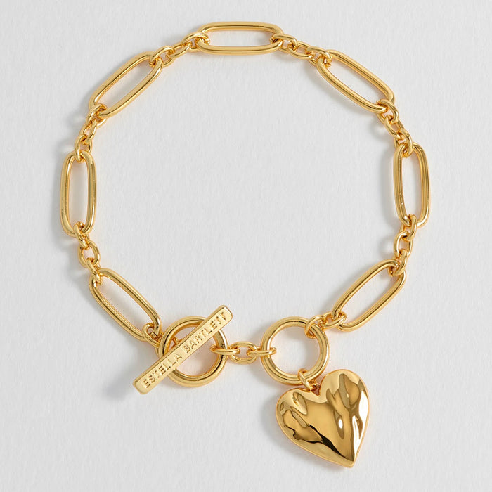 Molten Heart T-Bar Bracelet