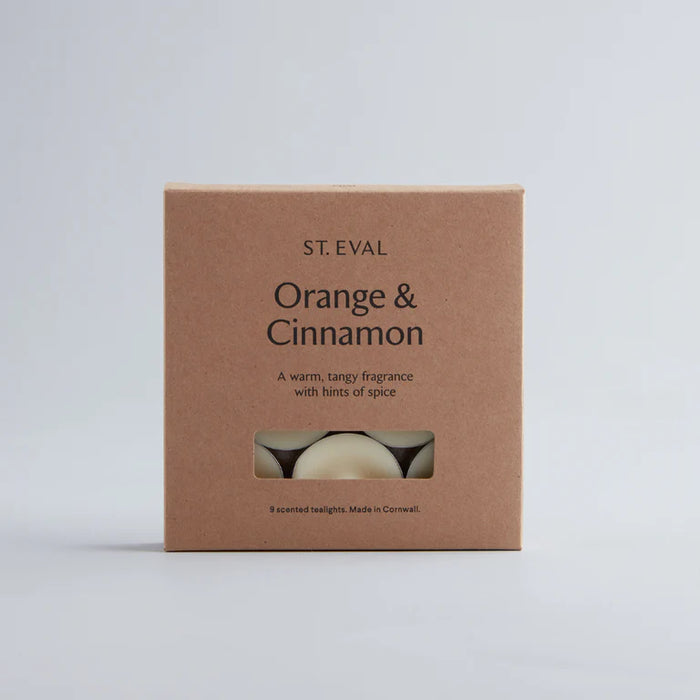 St Eval Orange & Cinnamon Scented Tea-light pack