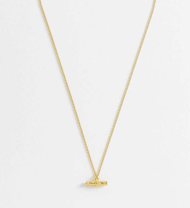 Floral T-Bar Necklace