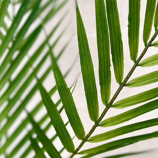 Green Faux Palm Leaf Spray