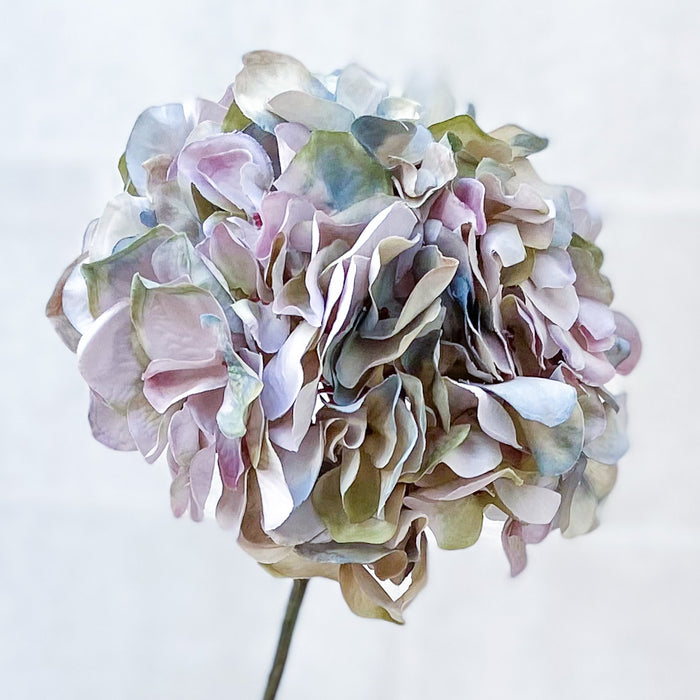 Faux Hydrangea Stem - French blue mix