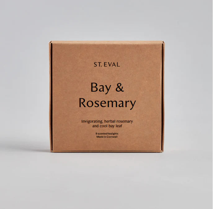St Eval Bay & Rosemary Scented Tea-light pack