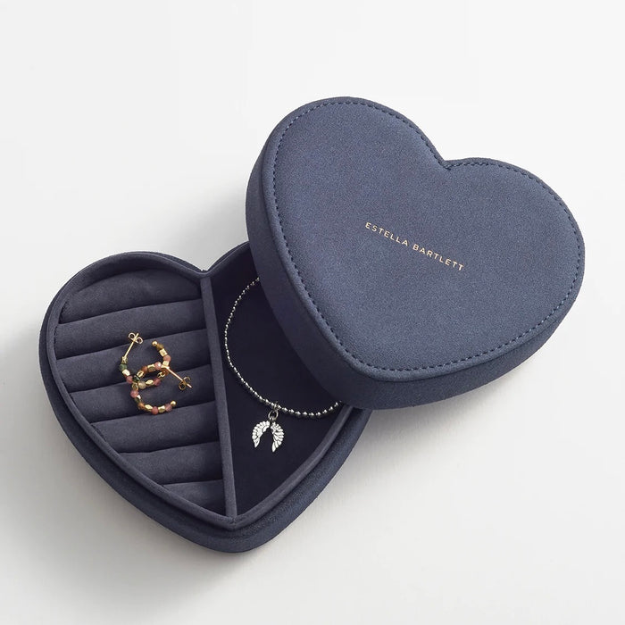 Heart Jewellery Box - Navy