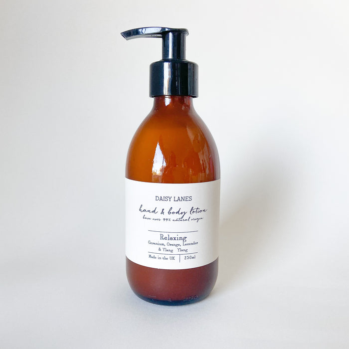 Amber Glass ‘Relaxing’ Hand & Body Lotion