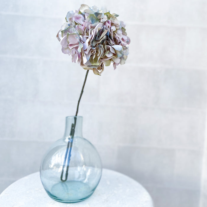 Faux Hydrangea Stem - French blue mix