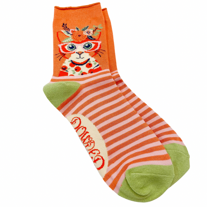 Chic Kitty Ladies Ankle Socks