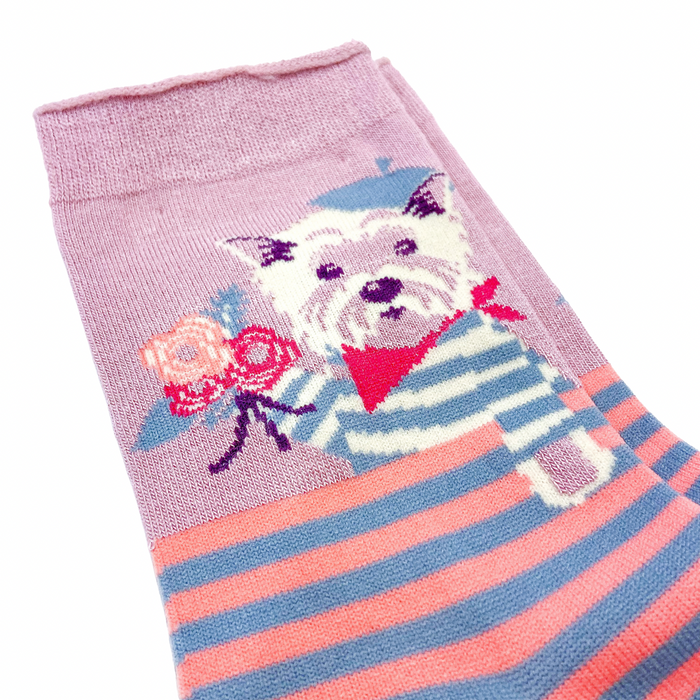 Parisian Pup Ladies Ankle Socks