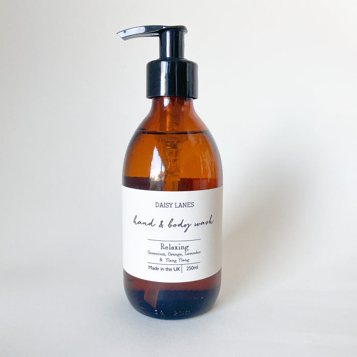 Amber Glass ‘Relaxing’ Hand & Body Wash